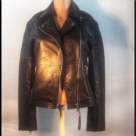 PRICE DROP! Barney’s Originals Leather Moto Jacket - Picture 3 of 8